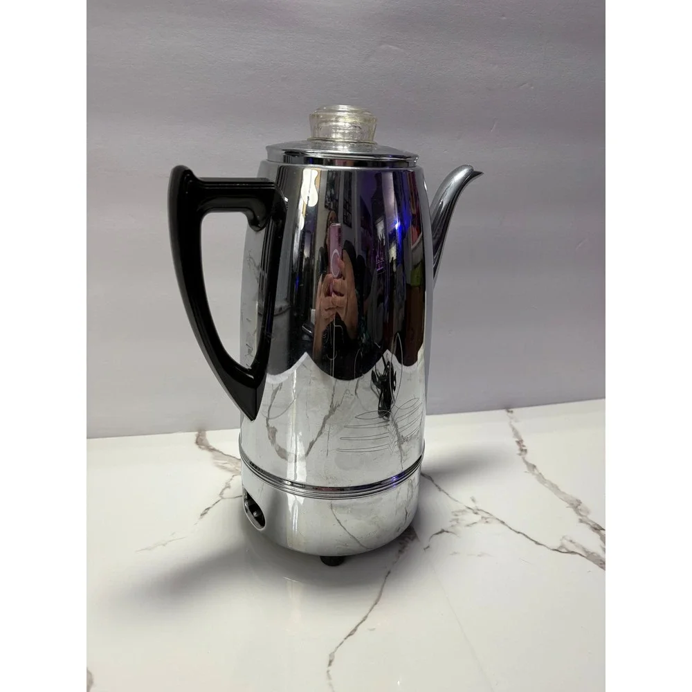 Vintage Universal Coffeematic Electric‎ Percolator Chrome 4408